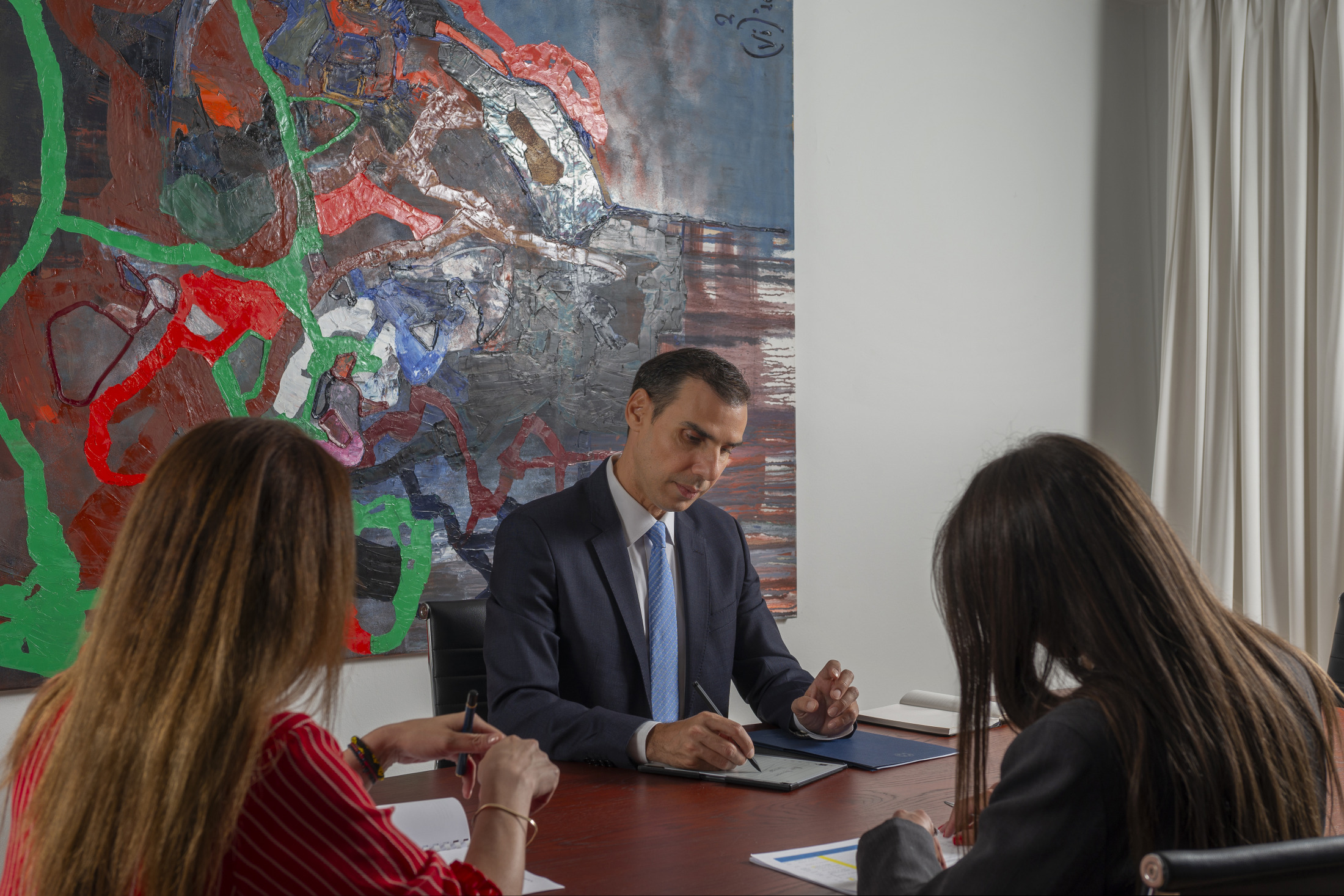 Ο Μάριος Θεμιστοκλέους σε συνάντηση εργασίας